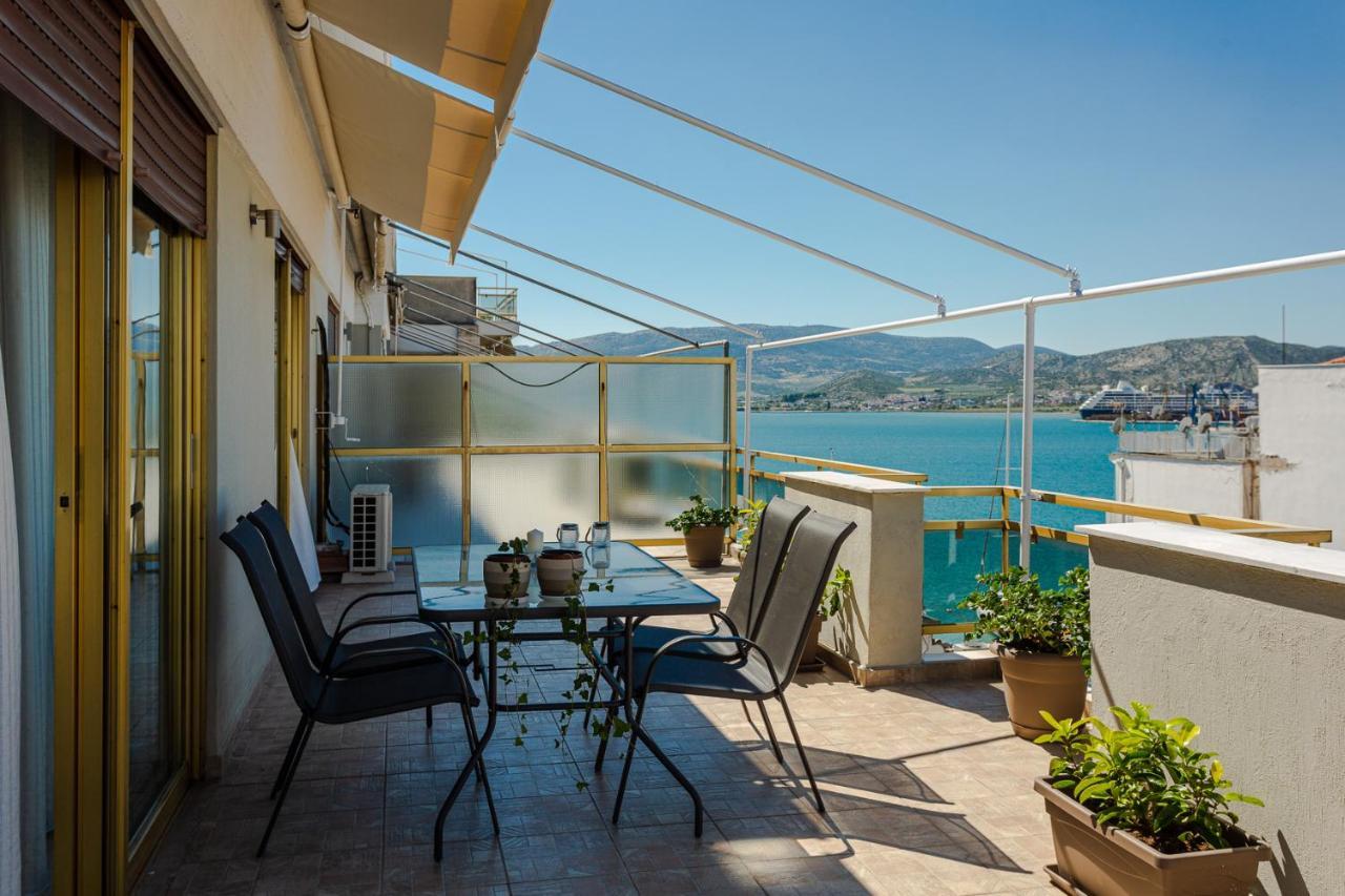 沃洛斯Cozy Seaside Penthouse With Sea & Mountain View.公寓 外观 照片