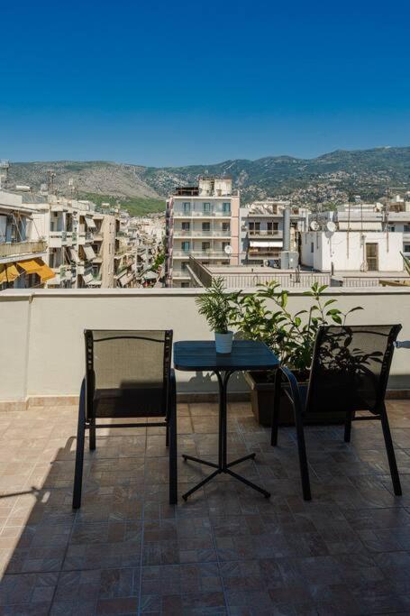 沃洛斯Cozy Seaside Penthouse With Sea & Mountain View.公寓 外观 照片