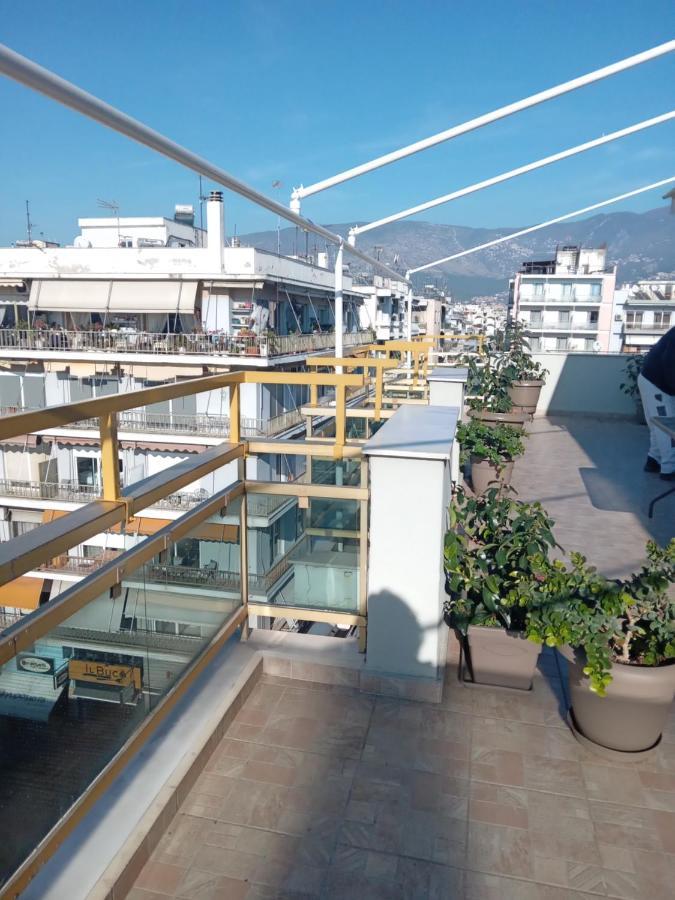 沃洛斯Cozy Seaside Penthouse With Sea & Mountain View.公寓 外观 照片
